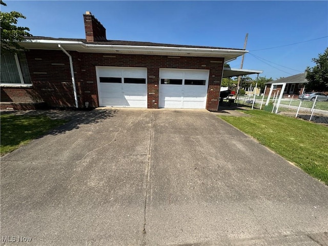 158 Main St, Rayland, OH 43943 - garage with concrete driveway