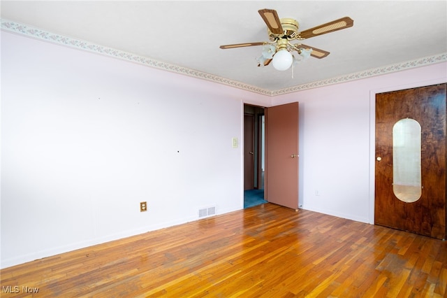 4855 Lake Dawn Dr, Medina, OH 44256 - empty room with wood-type flooring and a ceiling fan