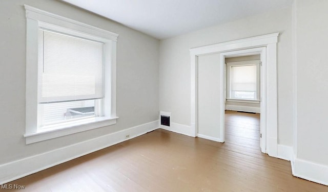 369 Cuyahoga St, Akron, OH 44310 - empty room featuring wood finished floors and baseboards