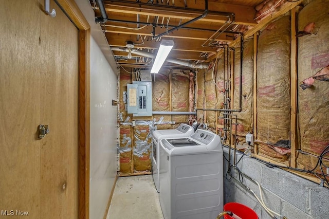 2610 Norton Rd, Stow, OH 44224 - utilities with washing machine and dryer and electric panel
