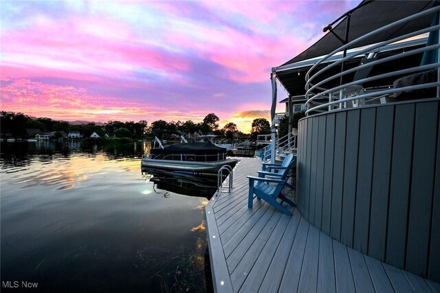 552 Saunders Ave, Akron, OH 44319 - dock with a water view