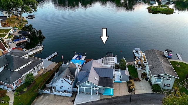552 Saunders Ave, Akron, OH 44319 - aerial perspective of suburban area featuring a nearby body of water