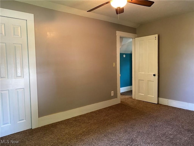 10919 Geib Ave NE, Hartville, OH 44632 - carpeted empty room featuring ceiling fan and baseboards