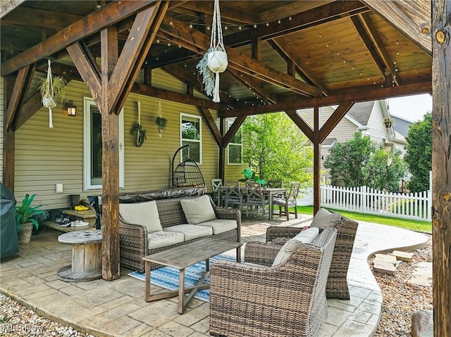 5380 Grovewood Ln, Medina, OH 44256 - view of patio featuring an outdoor hangout area