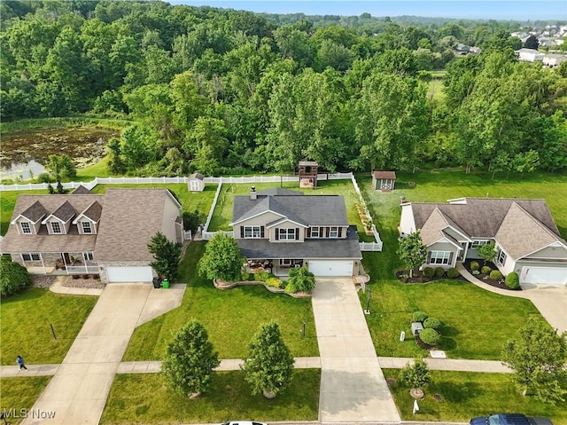 5380 Grovewood Ln, Medina, OH 44256 - aerial view of residential area featuring a heavily wooded area
