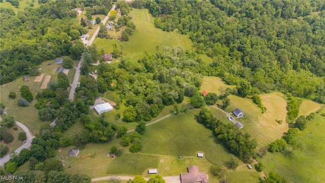 51300 Wegee Rd, Bellaire, OH 43906 - aerial view of property and surrounding area with a heavily wooded area