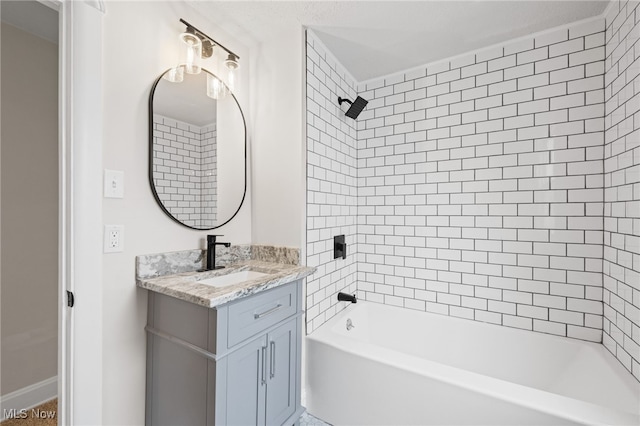 3497 Raymont Blvd, University Heights, OH 44118 - full bathroom featuring vanity and washtub / shower combination