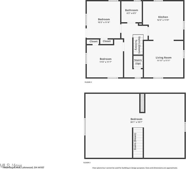 14520 Bayes Ave, Lakewood, OH 44107 - property floor plan