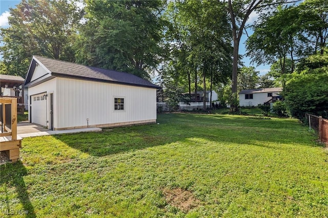 178 Lindsey Rd, Munroe Falls, OH 44262 - view of yard featuring an outdoor structure and a garage