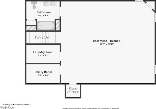 178 Lindsey Rd, Munroe Falls, OH 44262 - room layout