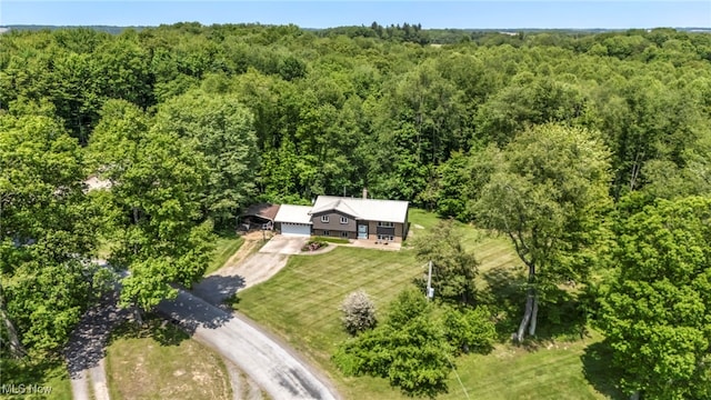 11996 Bower Rd, Minerva, OH 44657 - aerial view of property and surrounding area with a forest