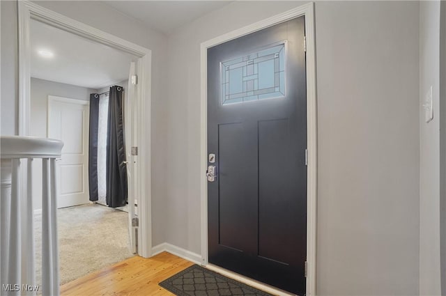 5433 Fleetwood Ave NW, Canton, OH 44718 - foyer with light wood-type flooring and baseboards