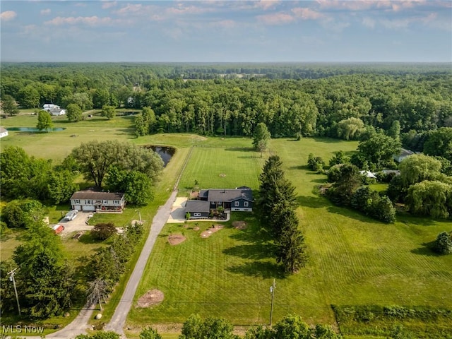 6268 Summers Rd, Windsor, OH 44099 - aerial view of sparsely populated area featuring a forest