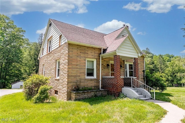 10790 Good Hope Pike, Jane Lew, WV 26378 - bungalow featuring a shingled roof and a front lawn