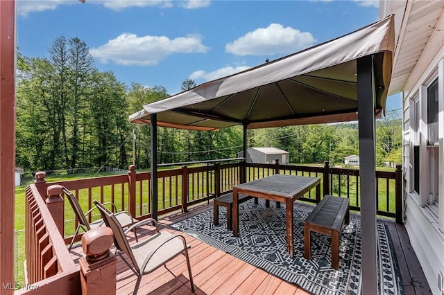 10790 Good Hope Pike, Jane Lew, WV 26378 - wooden deck with a yard and a gazebo