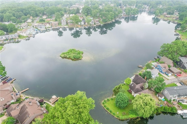 680 Isle View Dr, Akron, OH 44319 - aerial view of residential area with a nearby body of water