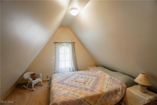 1415 Inwood Rd, Alliance, OH 44601 - bedroom with carpet flooring, lofted ceiling, and baseboards