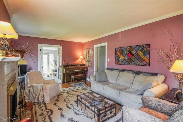 1415 Inwood Rd, Alliance, OH 44601 - living area with ornamental molding and wood finished floors