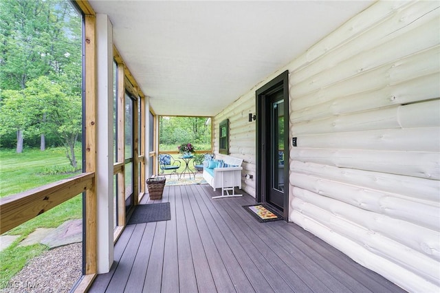 7090 Country Ln, Chagrin Falls, OH 44023 - view of unfurnished sunroom