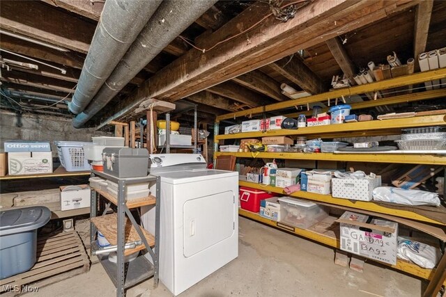 7100 Barton Rd, North Olmsted, OH 44070 - storage featuring washer / clothes dryer