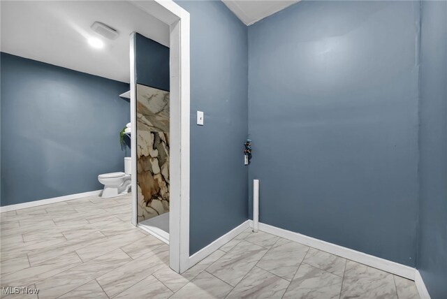 225 E Bergey St, Wadsworth, OH 44281 - full bathroom featuring marble finish floors and a shower