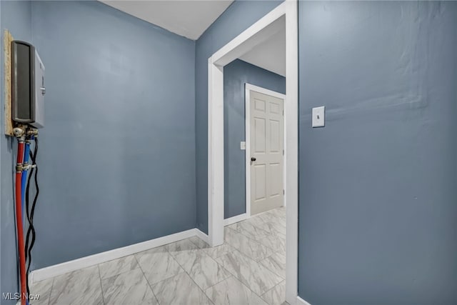 225 E Bergey St, Wadsworth, OH 44281 - corridor featuring marble finish flooring and baseboards