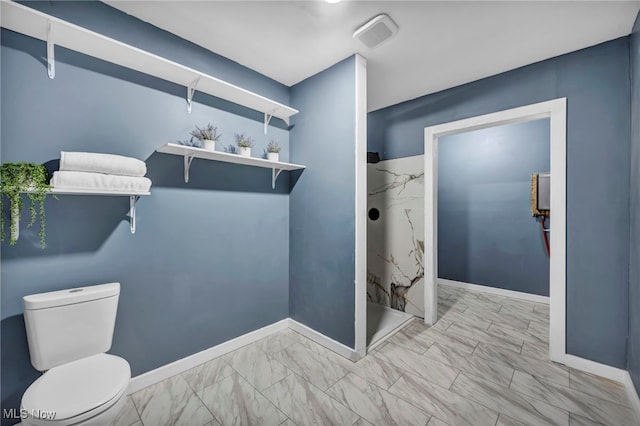 225 E Bergey St, Wadsworth, OH 44281 - bathroom with marble finish flooring and a marble finish shower