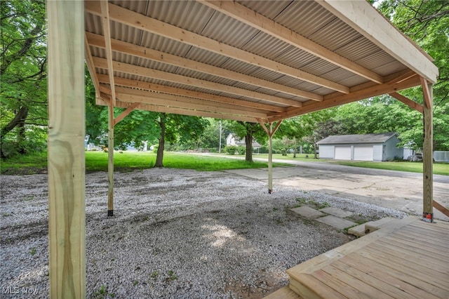 225 E Bergey St, Wadsworth, OH 44281 - view of patio / terrace with an outdoor structure
