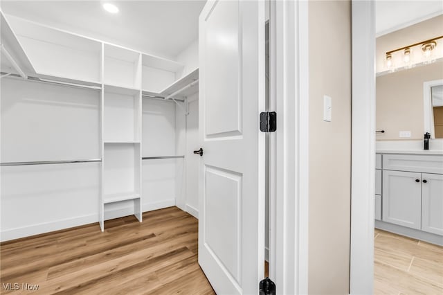 1255 E 351st St, Eastlake, OH 44095 - spacious closet with light wood-style floors and a sink