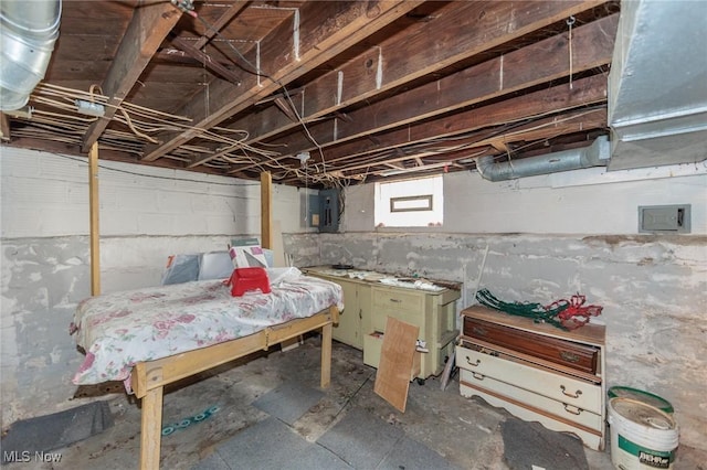 1222 W 6th St, Lorain, OH 44052 - basement with electric panel