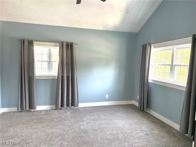 5771 E Blvd NW, Canton, OH 44718 - carpeted spare room featuring vaulted ceiling and ceiling fan