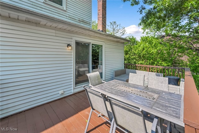 3895 Mars Dr, Brunswick, OH 44212 - wooden terrace with outdoor dining space