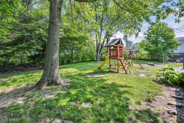 3895 Mars Dr, Brunswick, OH 44212 - view of yard featuring a playground