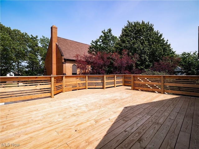 2295 Thurman Ave, Cleveland, OH 44113 - view of wooden terrace