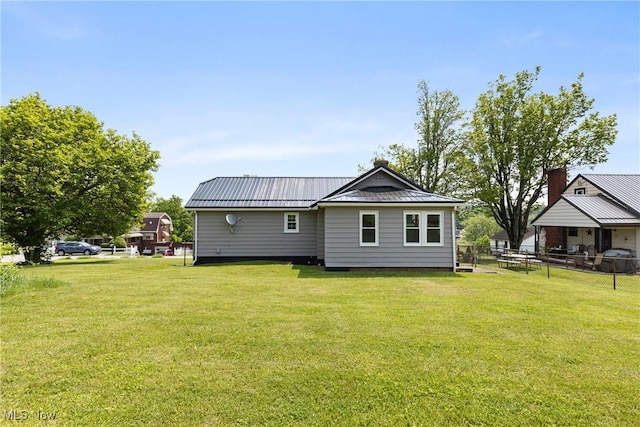 159 Locust St, Wintersville, OH 43953 - rear view of property featuring metal roof