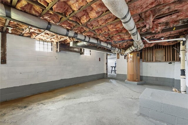 159 Locust St, Wintersville, OH 43953 - below grade area featuring concrete block wall
