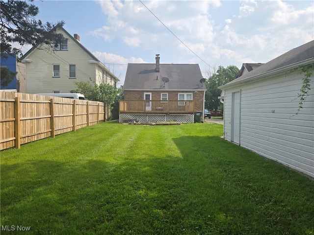 22061 Miller Ave, Euclid, OH 44119 - view of yard with a deck