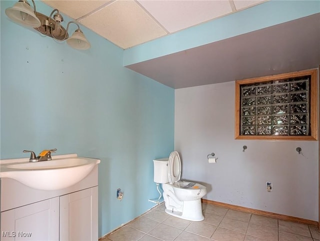 3189 Union Ave SE, Minerva, OH 44657 - bathroom with tile patterned flooring, vanity, and toilet