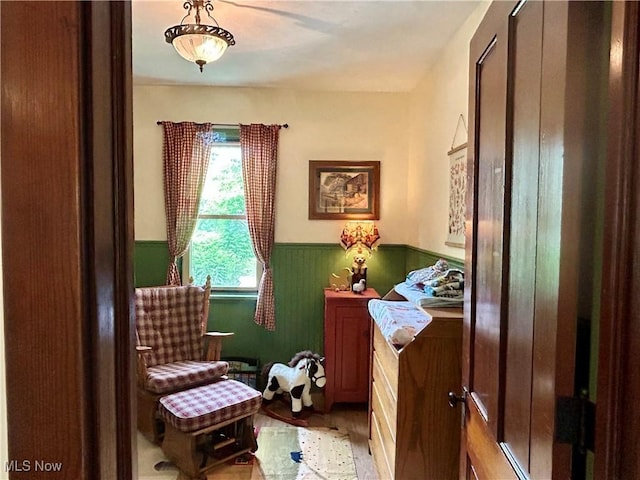 586 Columbia Rd, Valley City, OH 44280 - sitting room featuring a wainscoted wall