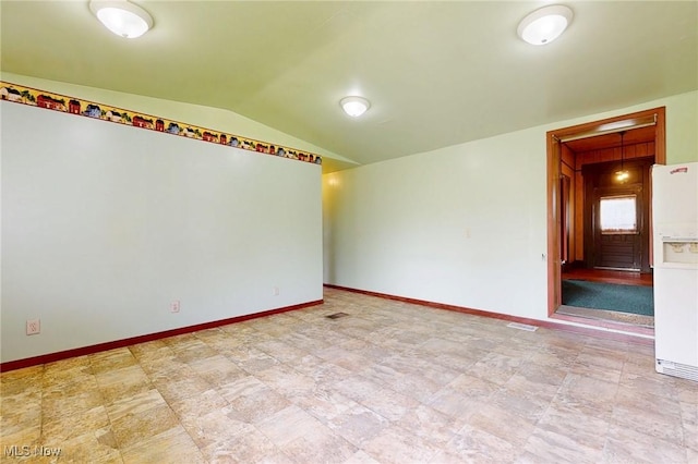 9031 State Route 213, Toronto, OH 43964 - empty room with vaulted ceiling and baseboards