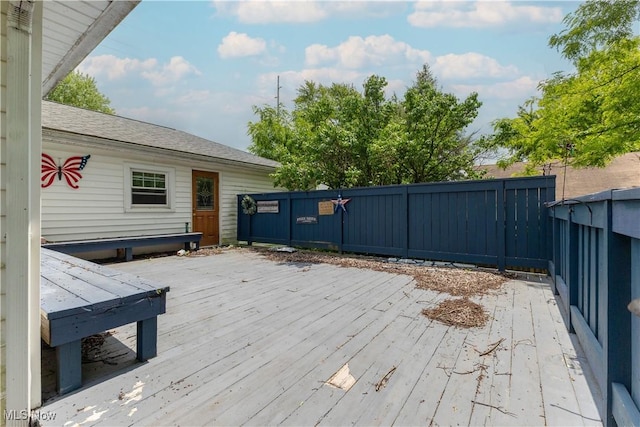 1110 Warren Rd, Newton Falls, OH 44444 - view of wooden deck