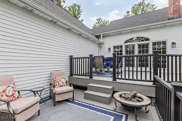 4255 River Rd, Perry, OH 44081 - view of wooden deck
