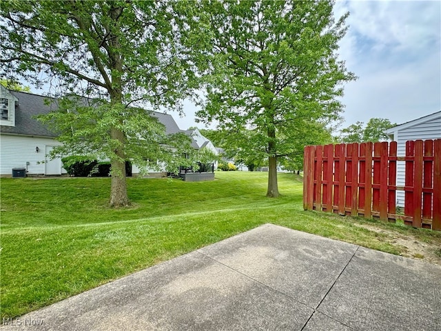 3430 E Prescott Cir, Cuyahoga Falls, OH 44223 - view of yard featuring a patio area and central air condition unit