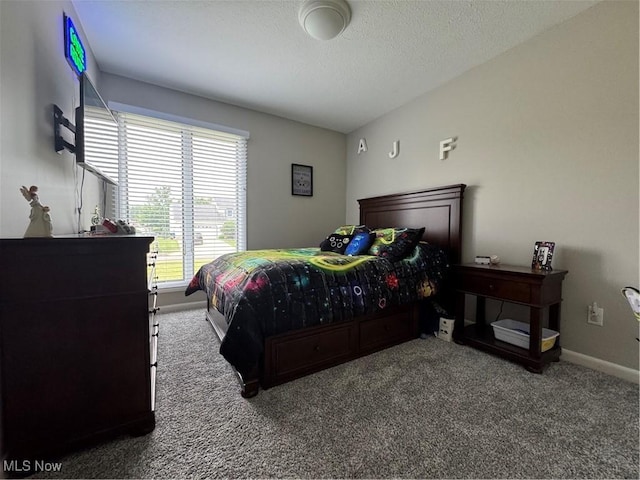 1470 Butterfield Cir, Niles, OH 44446 - carpeted bedroom with baseboards and a textured ceiling