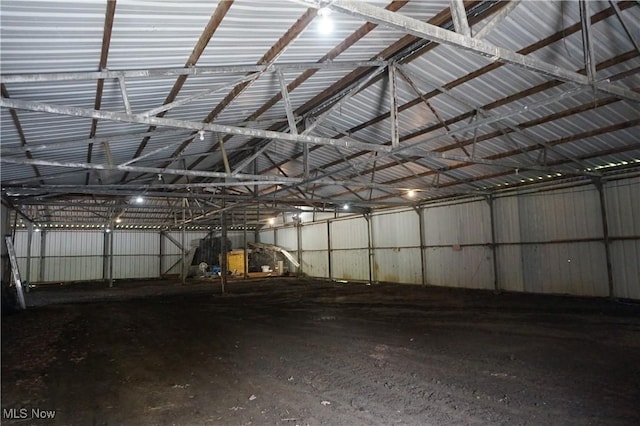 6019 New London Rd, Ashtabula, OH 44004 - garage featuring metal wall