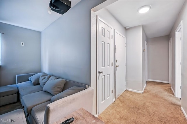 4438-4440 Washington Square Dr, Austintown, OH 44515 - hall with light carpet and baseboards