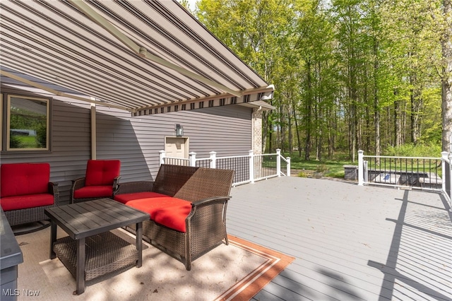 6170 Deer Spring Run, Canfield, OH 44406 - view of wooden terrace