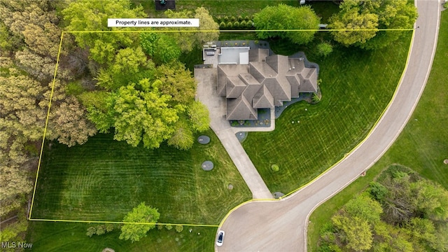 6170 Deer Spring Run, Canfield, OH 44406 - aerial overview of property's location with property parcel outlined