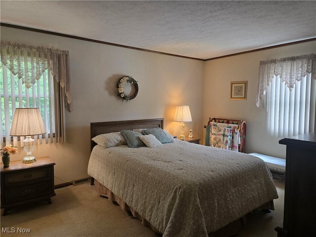 462 Farr Ave, Wadsworth, OH 44281 - bedroom featuring ornamental molding, carpet, and a textured ceiling