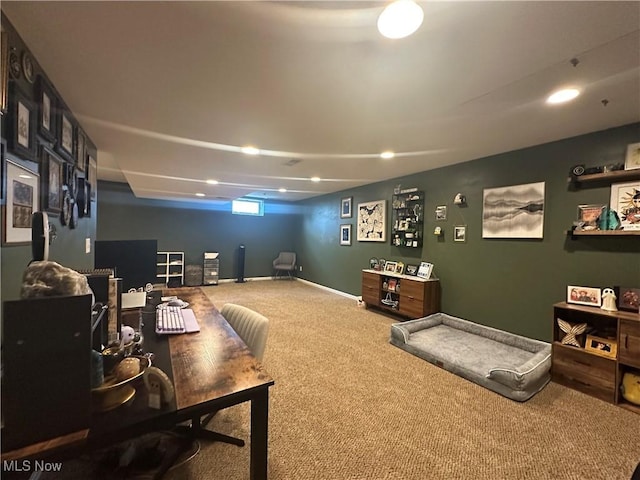 2280 Becket Cir, Stow, OH 44224 - carpeted cinema featuring recessed lighting